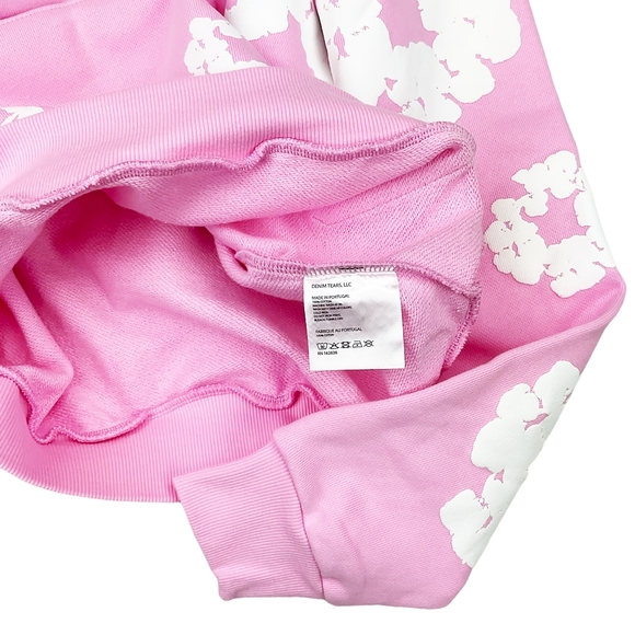 Denim Tears The Cotton Wreath Hoodie Sweatshirt Pink - Picture 4 of 4